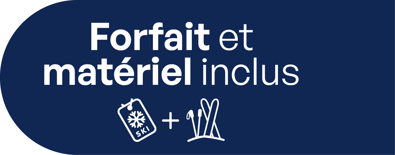 Logo forfait et matériel inclus