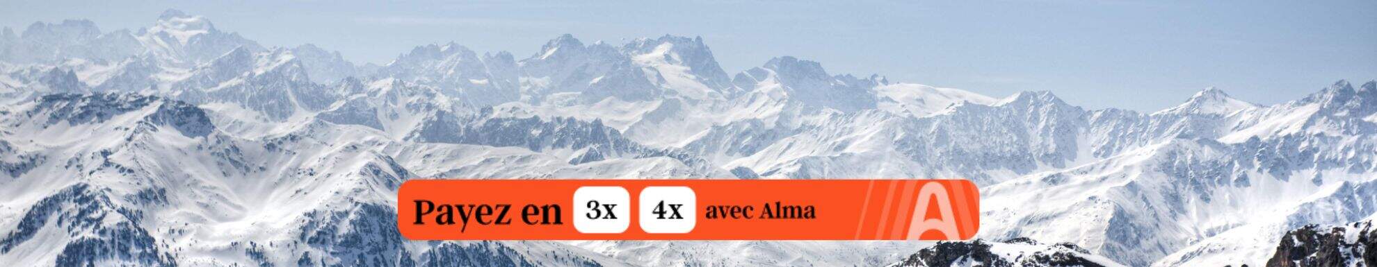 Payez votre séjour au ski en 3 X ou 4 X avec Alma chez Sunweb