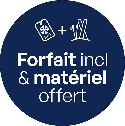 Logo Forfait incl & matériel offert bleu