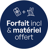 Logo Forfait incl & matériel offert bleu
