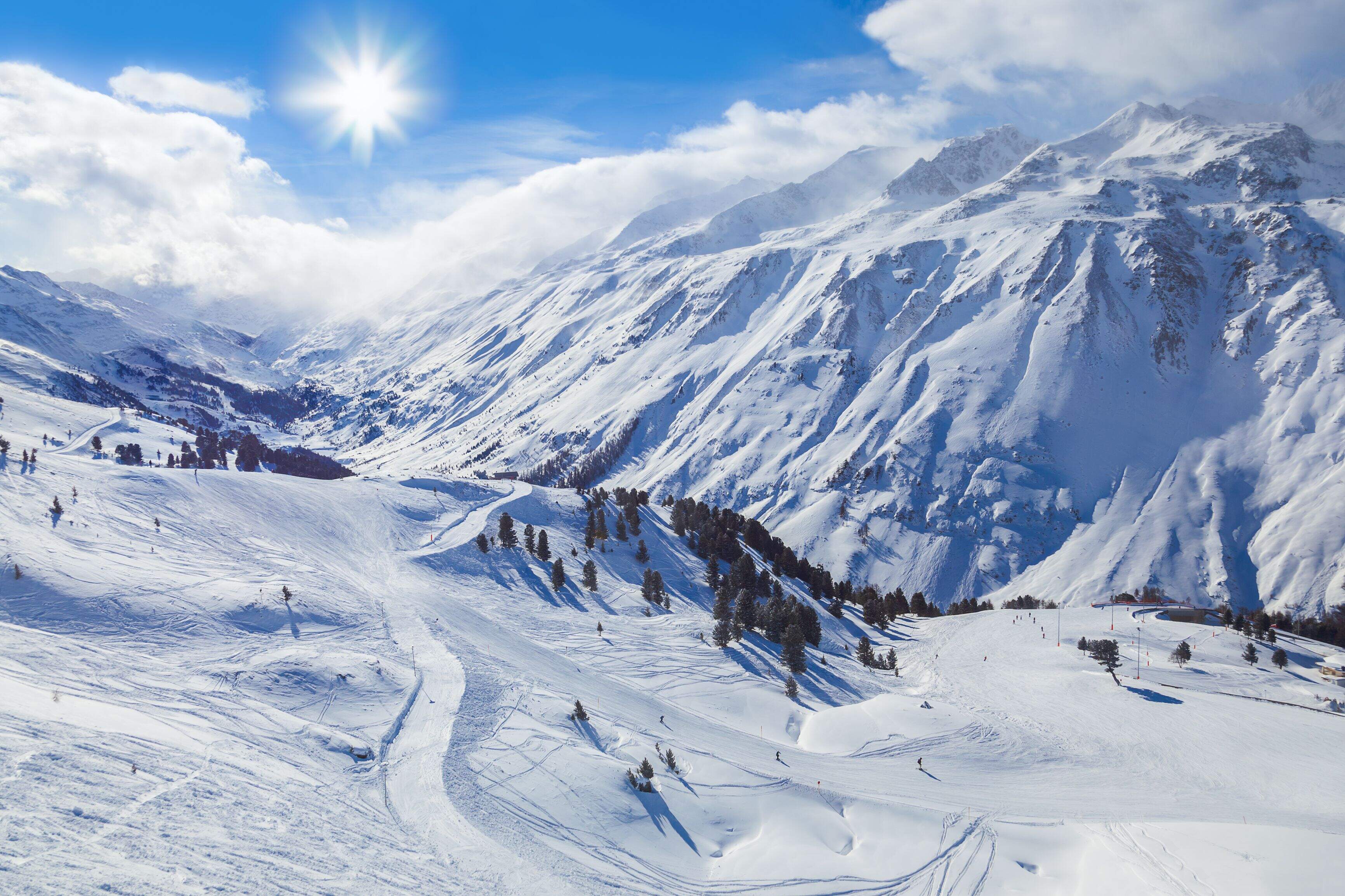 Vue sur une station de ski française